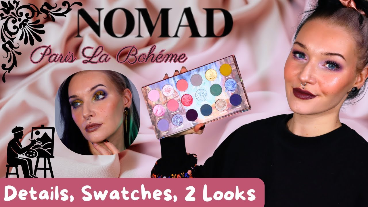 NEU! Nomad Cosmetics🍷La Bohéme Palette I Indiemakeup I Swatches Tutorial Looks