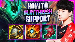 LEARN HOW TO PLAY THRESH SUPPORT LIKE A PRO! | T1 Keria Plays Thresh Support vs Blitzcrank!  Season
