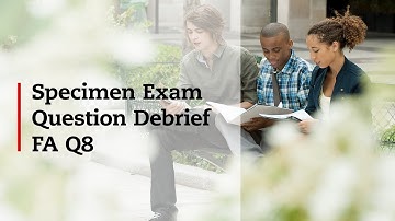 Financial Accounting Specimen Exam Debrief Q8