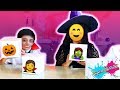 Slime con cajas misteriosas de Halloween ( mostrando mi cara ) - Supermanualidades