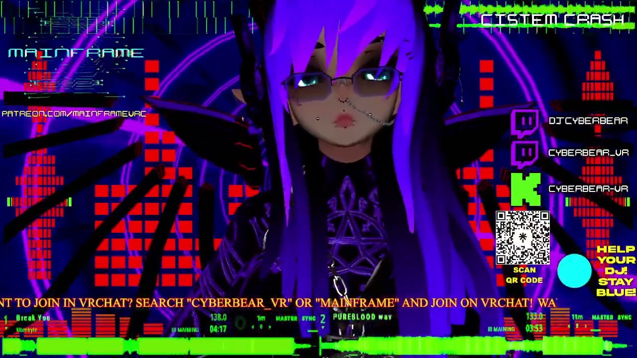 CYBERBEAR AT CISTEM CRASH AT MAINFRAME ON VRCHAT 24.4.2025