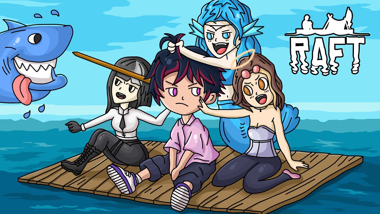 Stranded on a Raft with my MOMS! (I'm Going INSANE) - YouTube