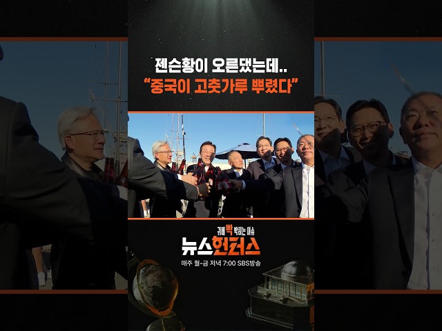 젠슨황이 오른댔는데.."중국이 고춧가루 뿌렸다" #shorts