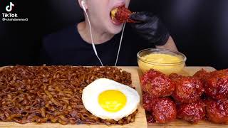 اصوات الاكل اكل كوري asmer تحديات اكل كوري حار تحديات الأكل screenshot 1