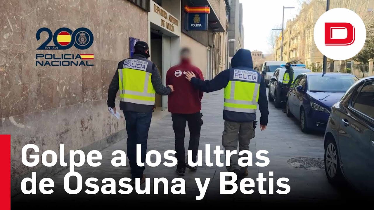 Golpe a los ultras de Osasuna y Betis con la detención de decenas de hinchas