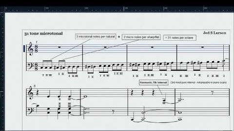 Microtonal scale (31 tone/octave) and Harmonic Seventh Chord