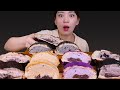 🍞Cream in bread🥰크림+팥+빵 환상의 조합..완전 꿀맛..😍 [Chocolate, Oreo, Black sesame cream bread] Mukbang