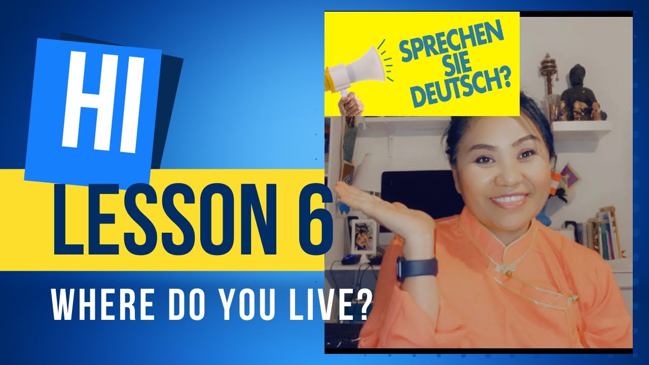 German class for beginners.Where do you live in German language YouTube