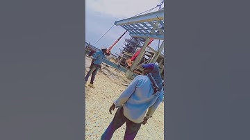 Erection work #rigging #structure #rigger #lifting #frame #heavy