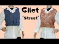 TUTORIAL gilet ai ferri "STREET" - CON SCOLLO A V