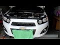 Как снять передний бампер Chevrolet Aveo T300 2012 Sonic
