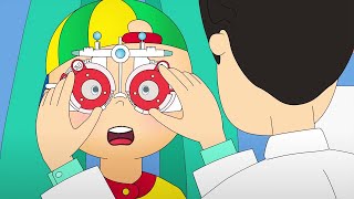 Caillou Goes to the Eye Doctor | Caillou Cartoon