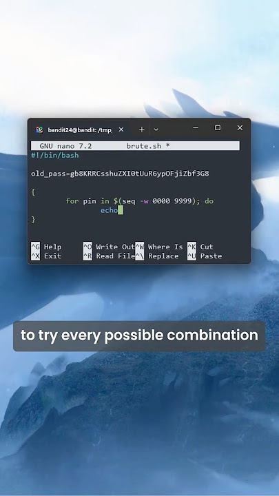 brute force bash script #cybersecurity #linux #informationtechnology #cyber #hacker #tech