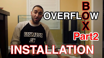REEF TANK OVERFLOW BOX INSTALLATION - PART 2 ( 120G REEF TANK BUILD ) Part 10