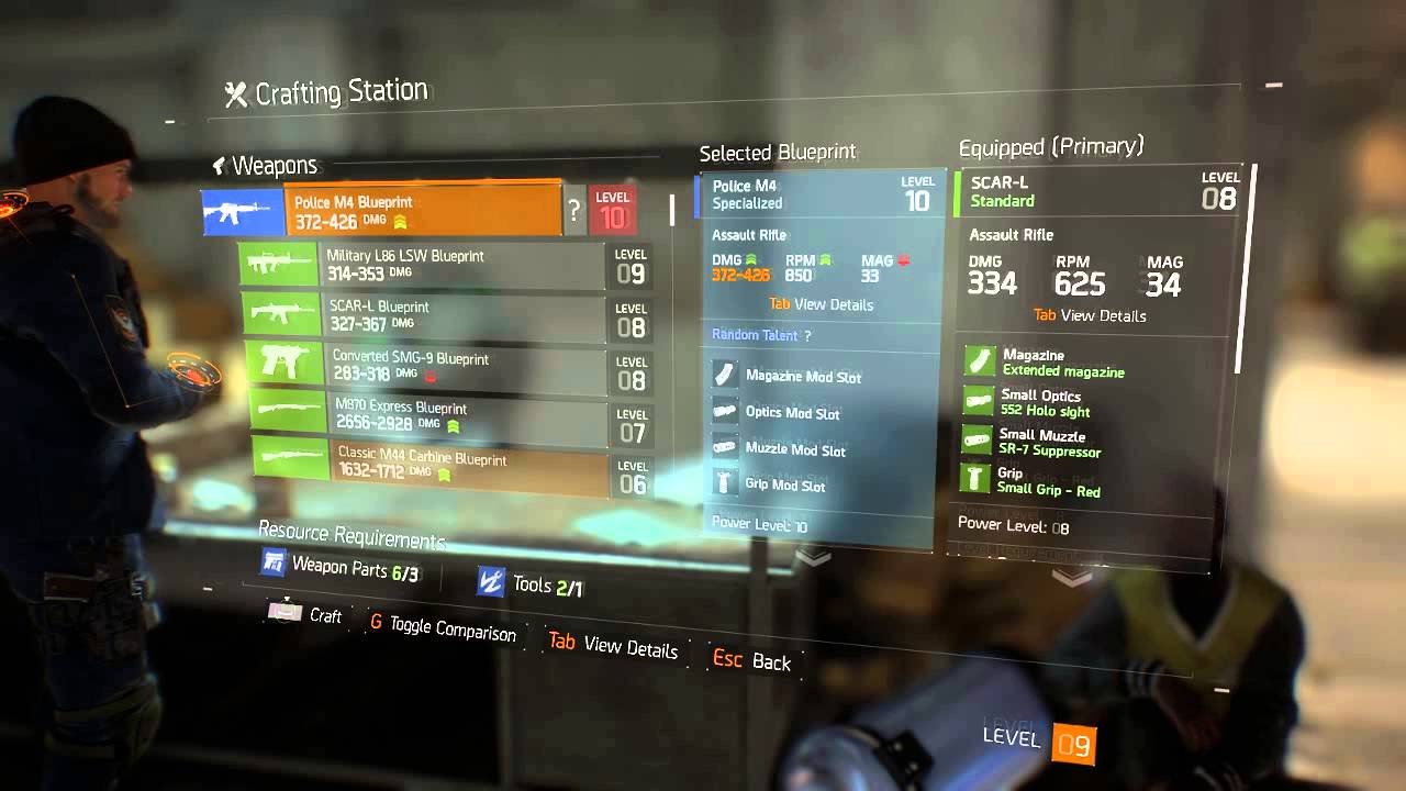 The Division - A bit of crafting advice