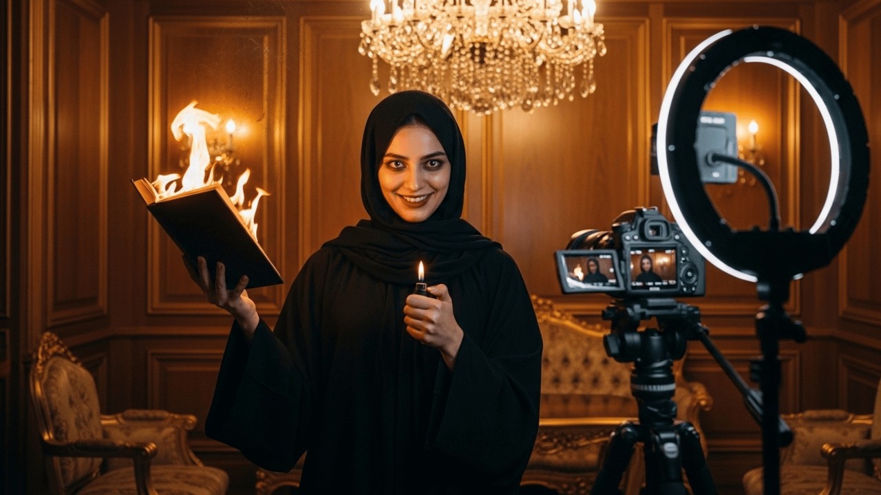 J’ai fait un live en brûlant la Bible devant mes abonnés…et quelque chose est apparu dans ma chambre