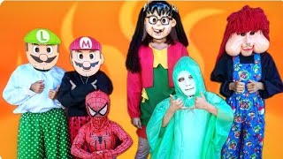 TURMA DO CARLOS ANDRE FOFÃO, DESAFIO BALÃO 🎈 COM CHIQUINHA,FOFÃO, HOMEM ARANHA,MARIO LUIGI E FACE😱