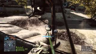 [BF4]Taking down a tank with the Phantom bow booby trap style.