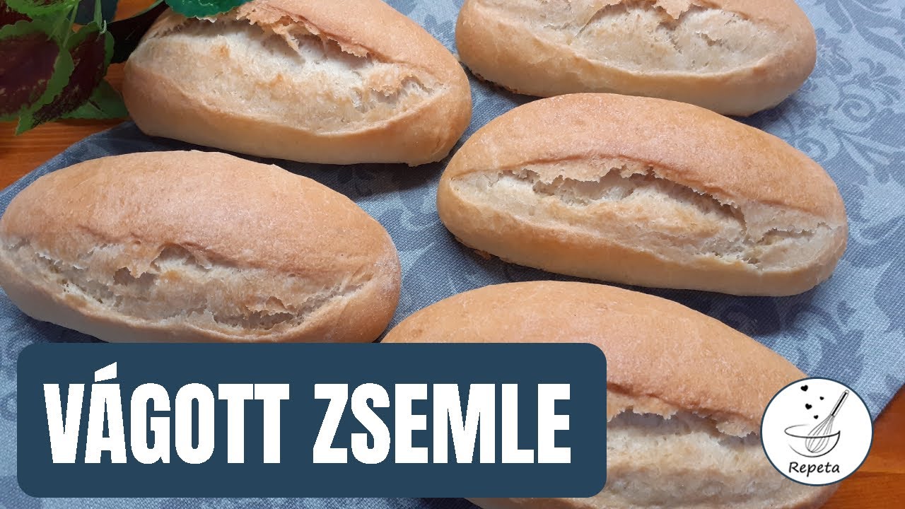 Vágott zsemle házilag 🍞 Puha belső, ropogós héj