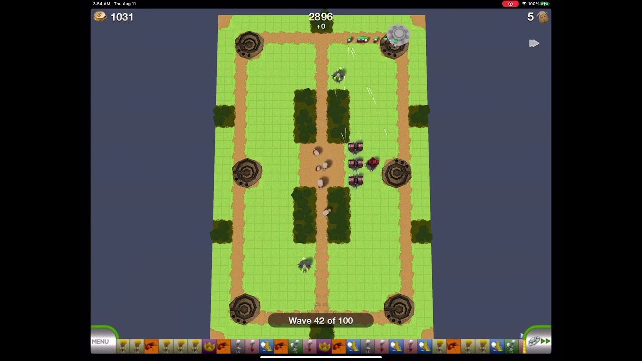 Tower Madness Wartorn [sic] | Easy Solution | Fewest Towers