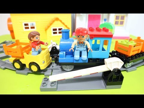 레고 블럭 놀이 장난감을 가지고 기차놀이를 해요  레고 듀플로 기차놀이 장난감  Lego Duplo train toys play