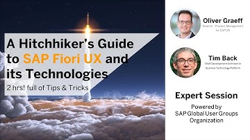 LIVE: A Hitchhiker’s Guide to SAP Fiori UX and its Technologies - 2 hrs full of Tips & Tricks ✨