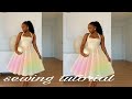 How to Sew a Bustier Gown With Gathers |Easy Step by Step Tutorial|