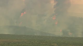 One of Colorado's largest ever wildfires burns near Meeker
