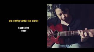 [Unplugged Karaoke] Stevie Wonder - I Just Called To Say I Love You (Acoustic with Lyrics)