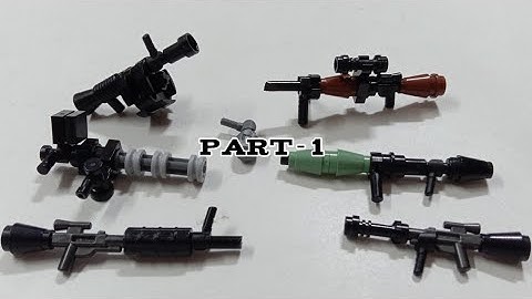 Lego Weapons and Guns-part 1 (tutorial)| Made by @KosBrick | Remake by Lego Pakistani