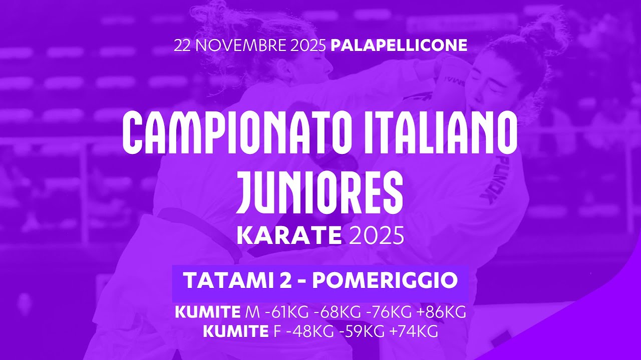 🥋 Karate 👉 Campionato Italiano Juniores 