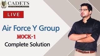 Airforce Y group Mock 1 complete solution | Cadets Defence Academy screenshot 5