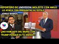 REPORTERO DE UNIVISION MOLESTO CON AMLO LO ATACA CON PREGUNTAS AL ESTILO JORGE RAMOS