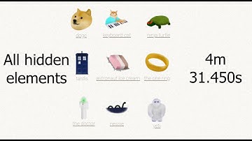 Little alchemy speedrun all hidden elements - 4m 31.450s