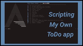 Shell script terminal ToDo app screenshot 2