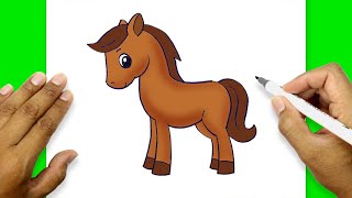 how draw horse head horse drawing simple