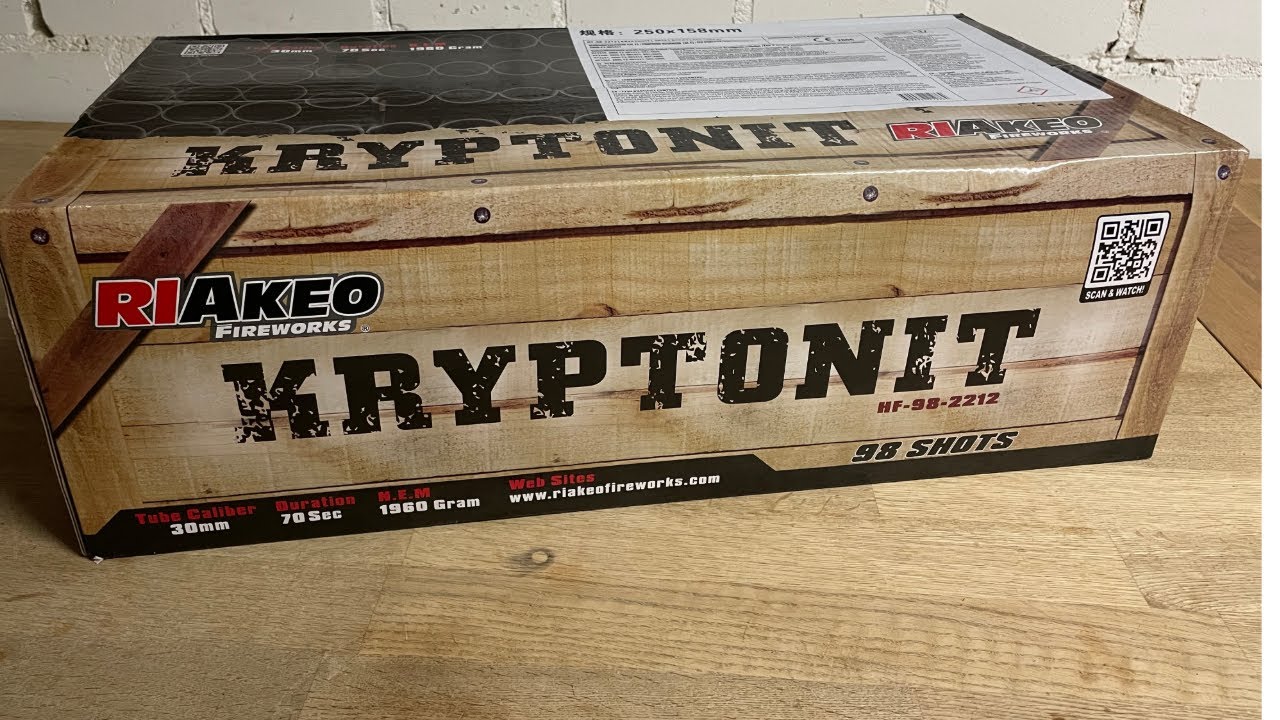 Riakeo Fireworks Kryptonit Neuheit 2024 Feuerwerk Verbundfeuerwerk