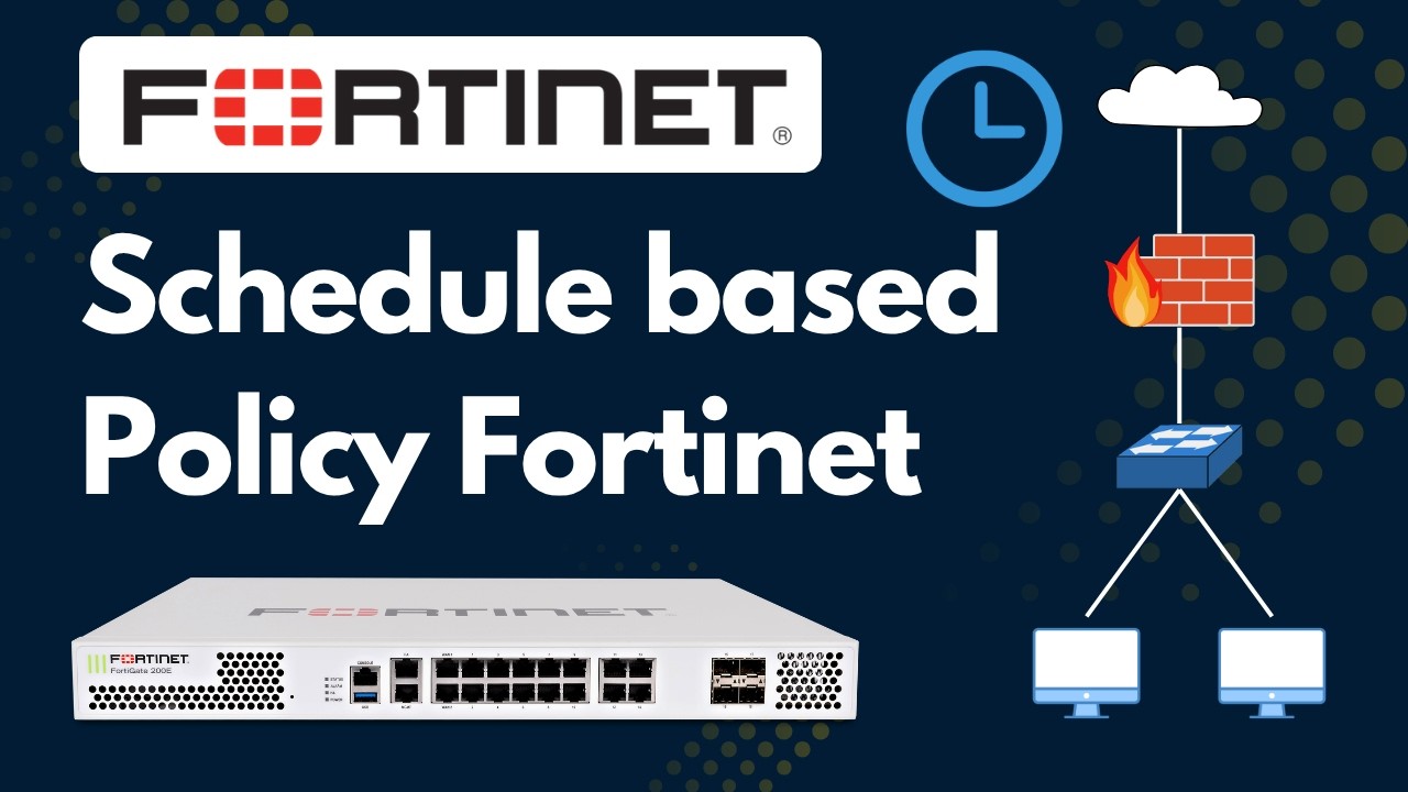 ⁣❤❤Fortinet Schedule Based Policy | Allow Internet at Specific Time❤❤