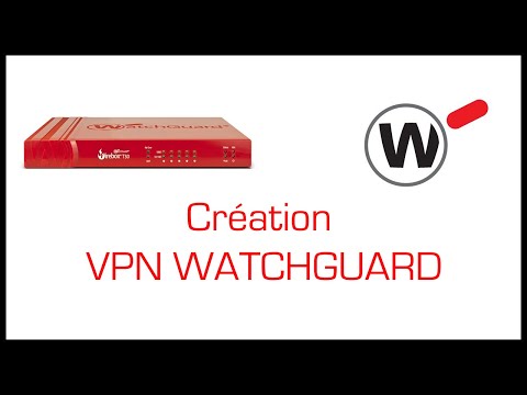 Création : Mise en place du VPN SSL WATCHGUARD
