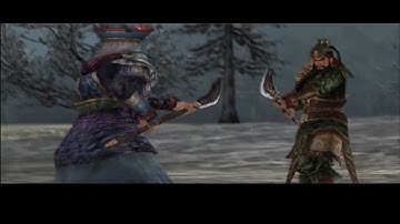 Zhang Liao vs Guan Yu cutscenes - (Dynasty Warriors 5)