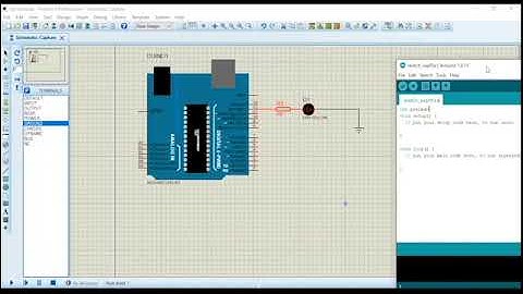 Membuat lampu berkedip menggunakan proteus dan arduino IDE