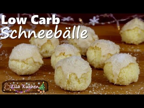 Schneebälle backen | Ketogene Kokos Rafaello Bällchen | Low Carb Rezepte Kokos Kekse Gebäck einfach