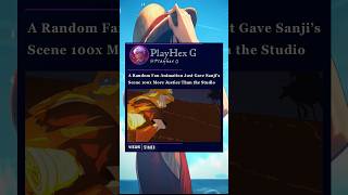 the fans' animation surpassed Toei's #onepiece #sanji #zoro #toeianimation #babifreitas