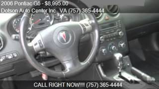 2006 Pontiac G6 GT 2dr Coupe for sale in Carrollton, VA 2331 2006 Pontiac G6 Coupe For Sale