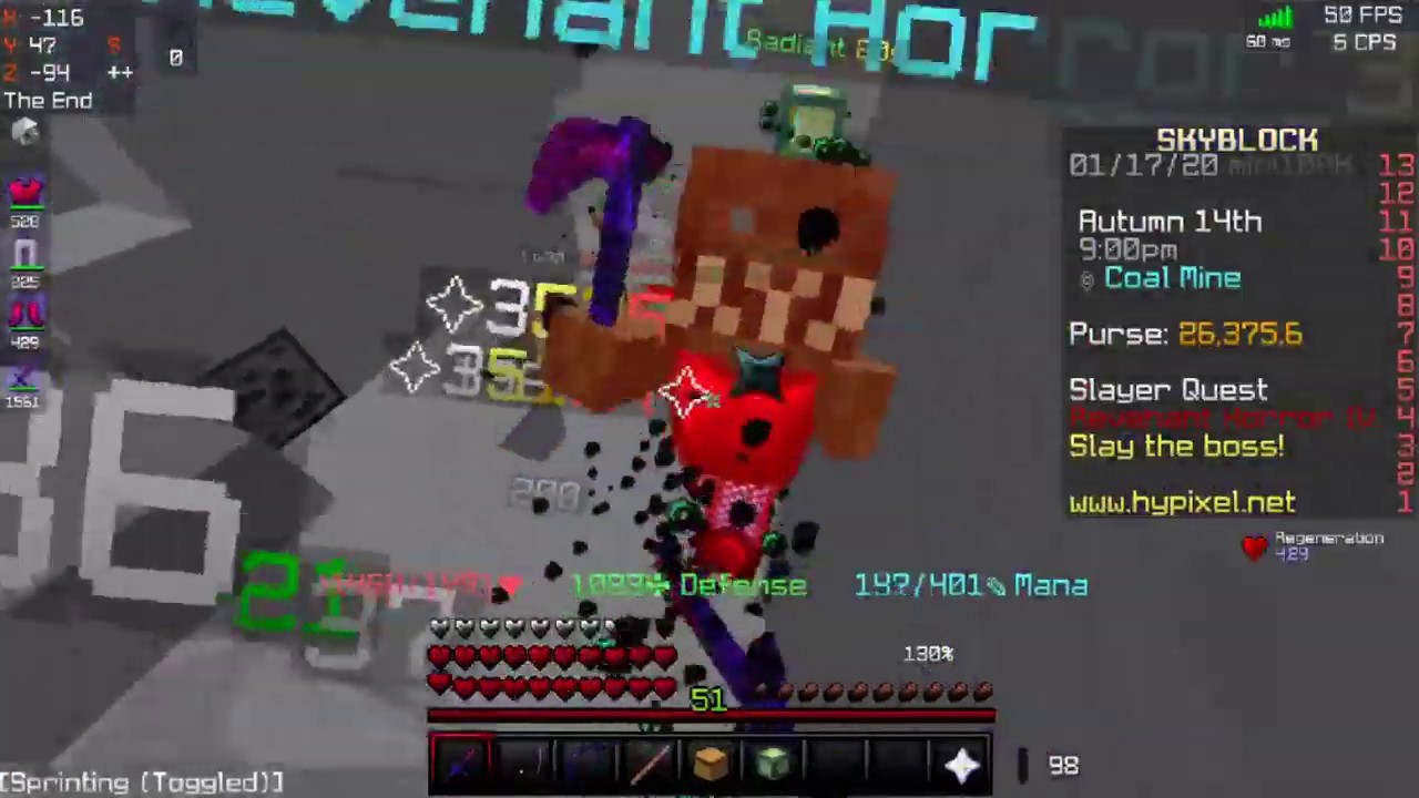 Hypixel Skyblock CRAFTING AND TESTING THE REAPER FALCHION! YouTube