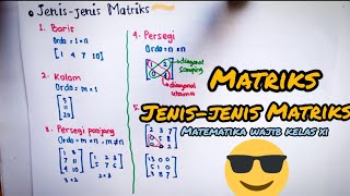 Matriks : Jenis-jenis Matriks #2 | Matematika Wajib Kelas 11