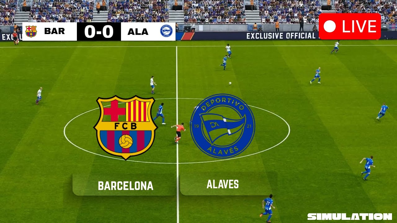 🔴LIVE: Barcelona vs Alavés | La Liga 2025 | Full Match Simulation ...