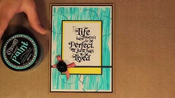 Studio SN: Cardmaking with Dylusions Paint