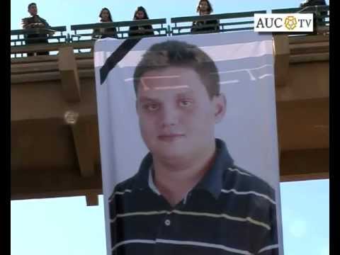 February 5, AUC observed a day of mourning for the loss of our student, Omar Aly Saad Mohsen, and the many others who lost their lives in the turmoil of the last year. University classes were suspended and at noon, there was a memorial on Bartlett Plaza, where faculty, students and staff attended.