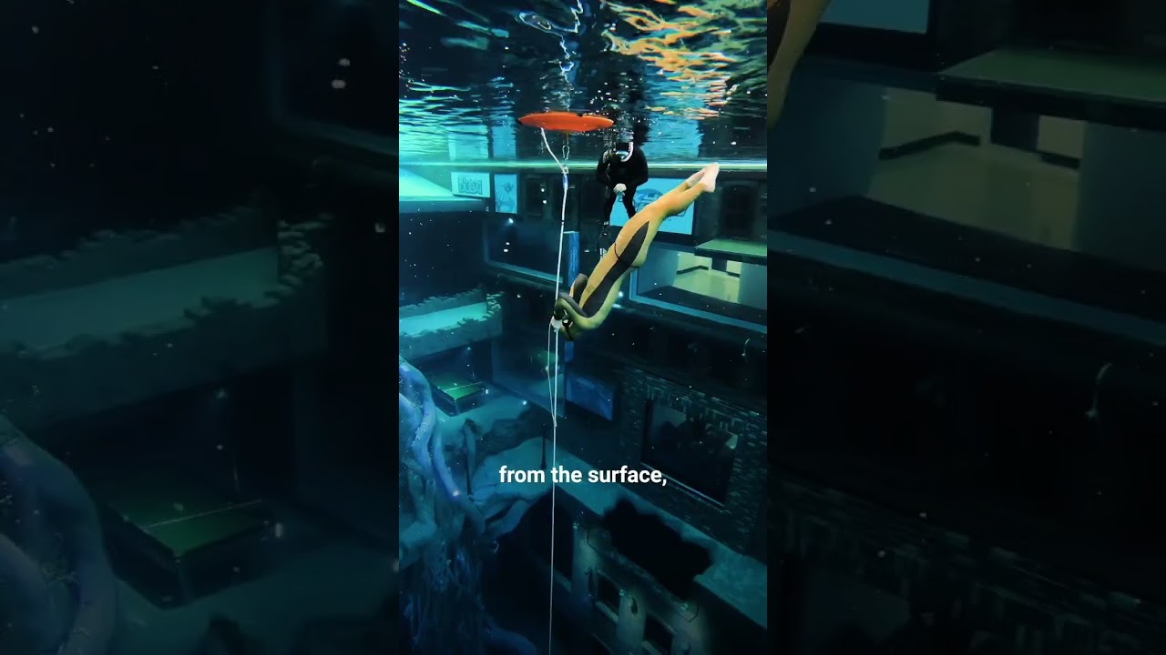 DEEPEST pool in the WORLD 🌍 Would you dare to go down there? 